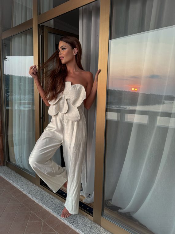 "Desert Rose" jumpsuit - "Light Beige"