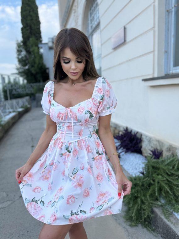 "Rêve de Rose" dress - "Blush Veil"