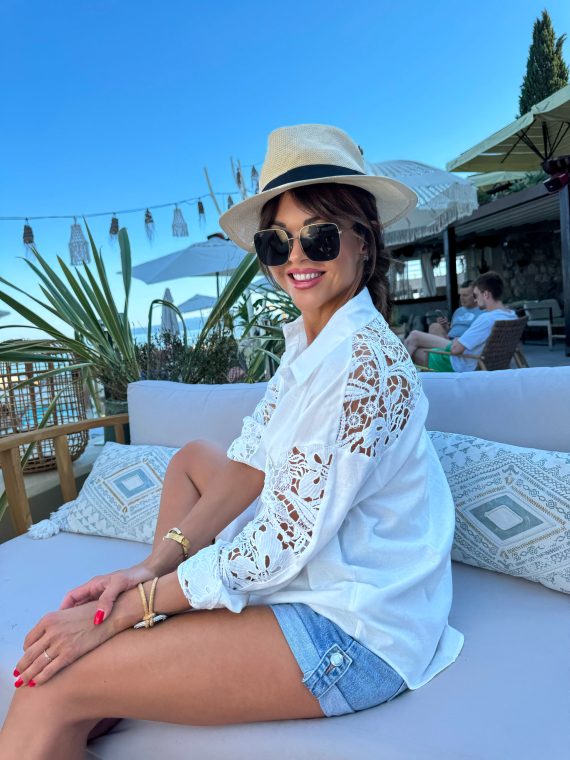 "Kaitlyn" shirt - white