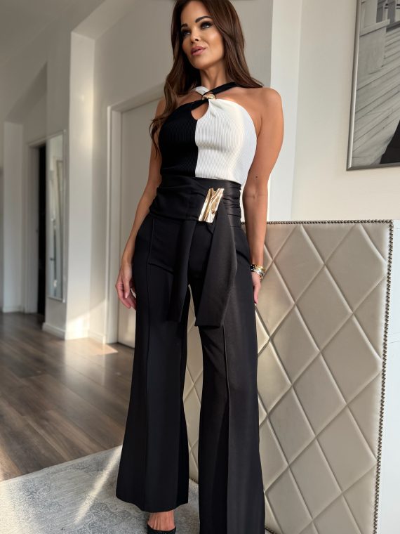 "Golden Poise" trousers - "Jet Black"