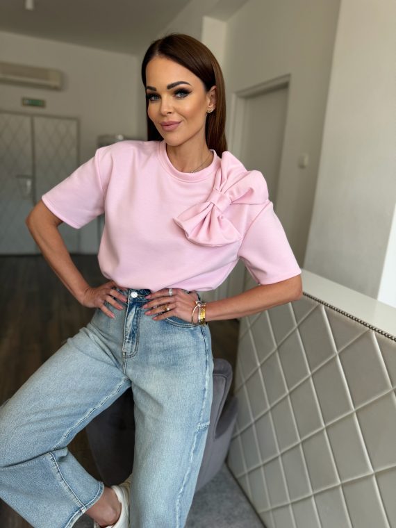 "Bow Darling" T-shirt - "Poignant Pink"